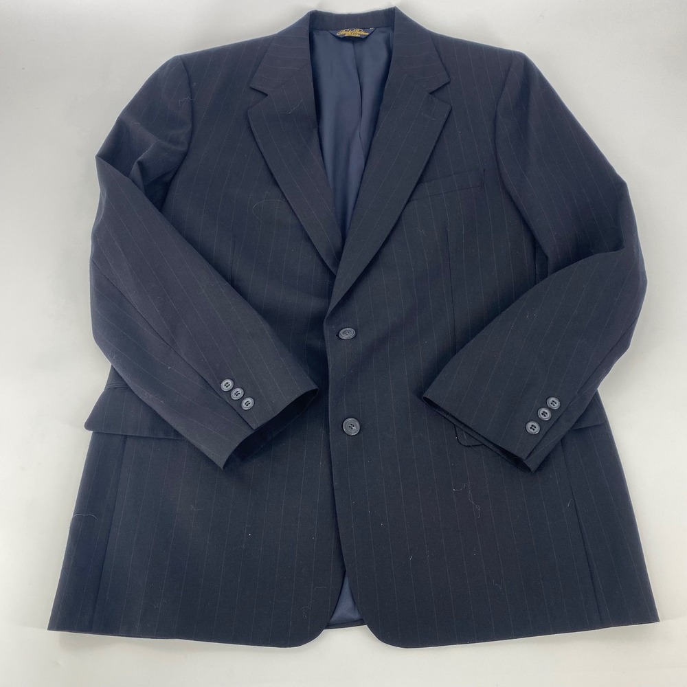 Brooks Brothers Men's Navy Pinstripe Wool Blazer Sport Coatβ Made in USA 43RG